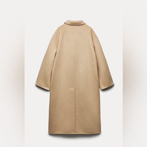 DOUBLE FACED WOOL BLEND COAT ZW COLLECTION - Picture 4 of 7